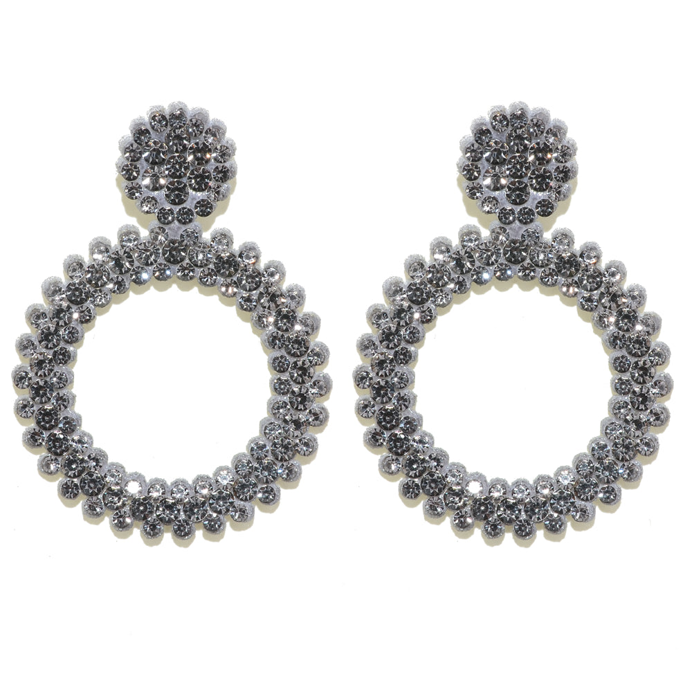 Vivelya | Women's Colorful Rhinestone Stud Earrings | Colorful