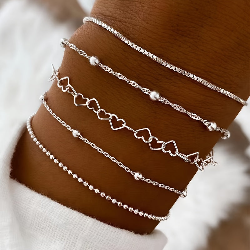 Silvara | Women's stylish bracelets set for everyday use | Silver