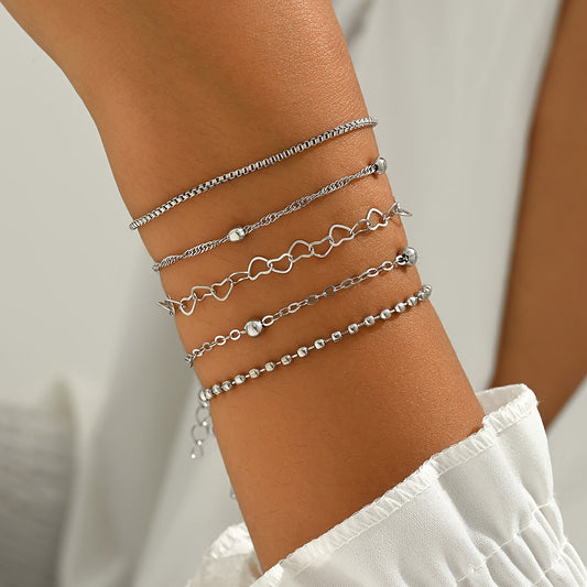 Silvara | Women's stylish bracelets set for everyday use | Silver