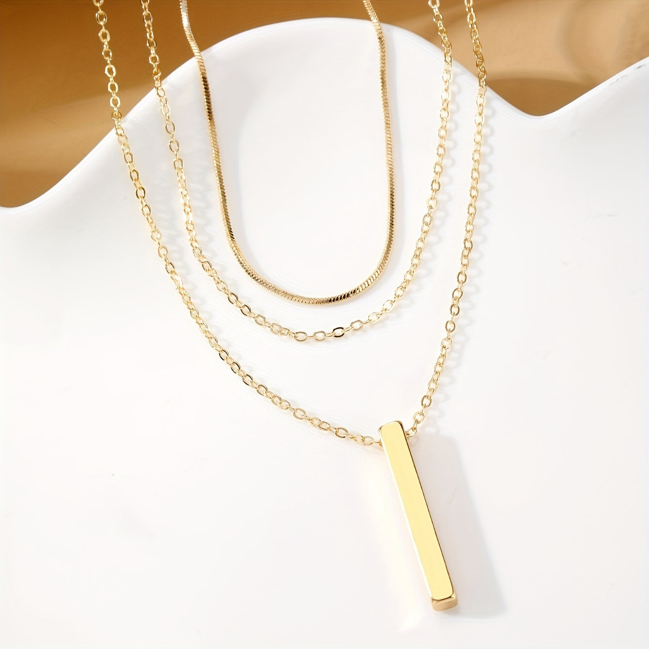 Serelina | Women's Minimalist Multi-Layer Necklace | Gold