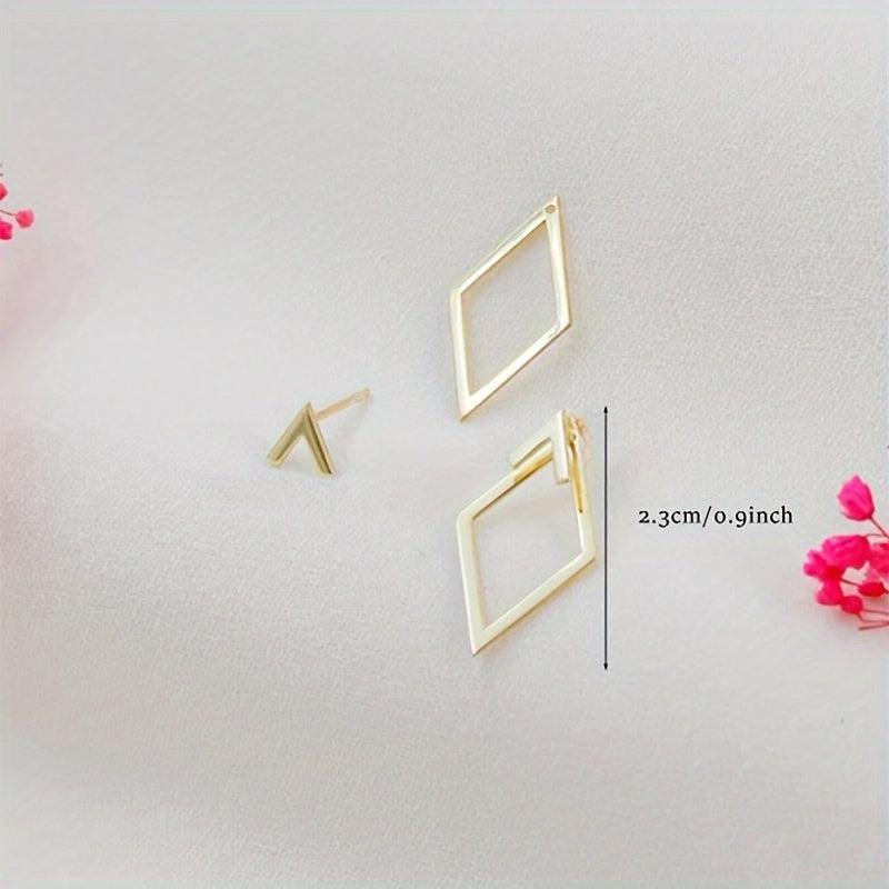Yalina | Women's Elegant Cut Out Stud Earrings | Gold Yellow
