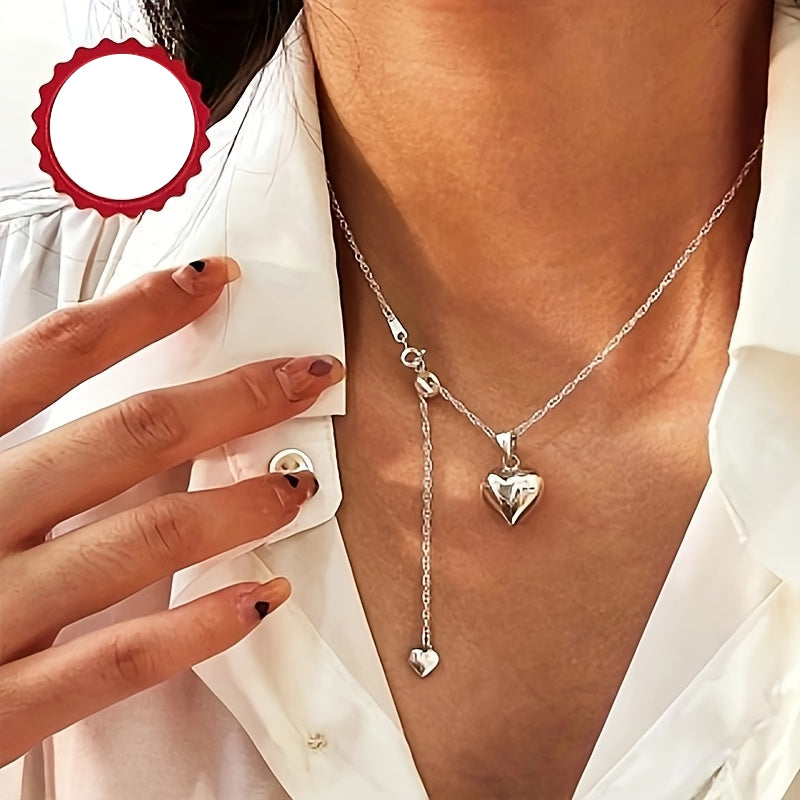Celiora | Women's Fashionable Heart Necklace | Silver