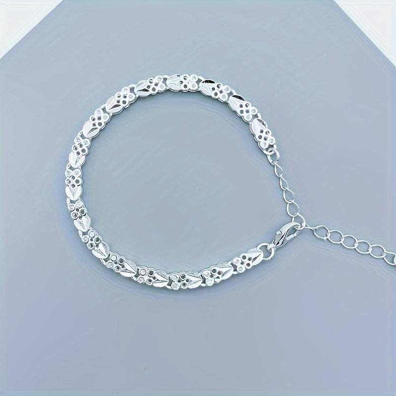 Avenya | Women's refined clover bracelet | Silver
