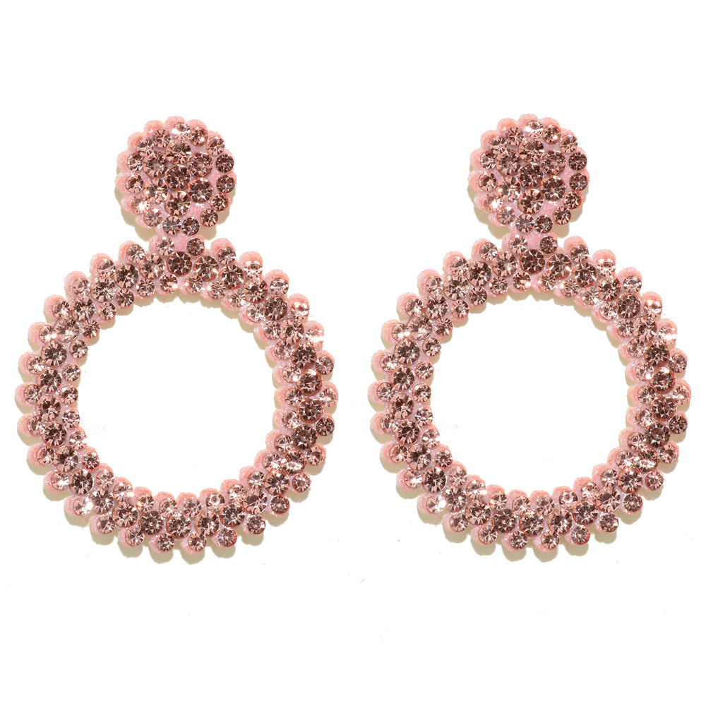 Vivelya | Women's Colorful Rhinestone Stud Earrings | Colorful