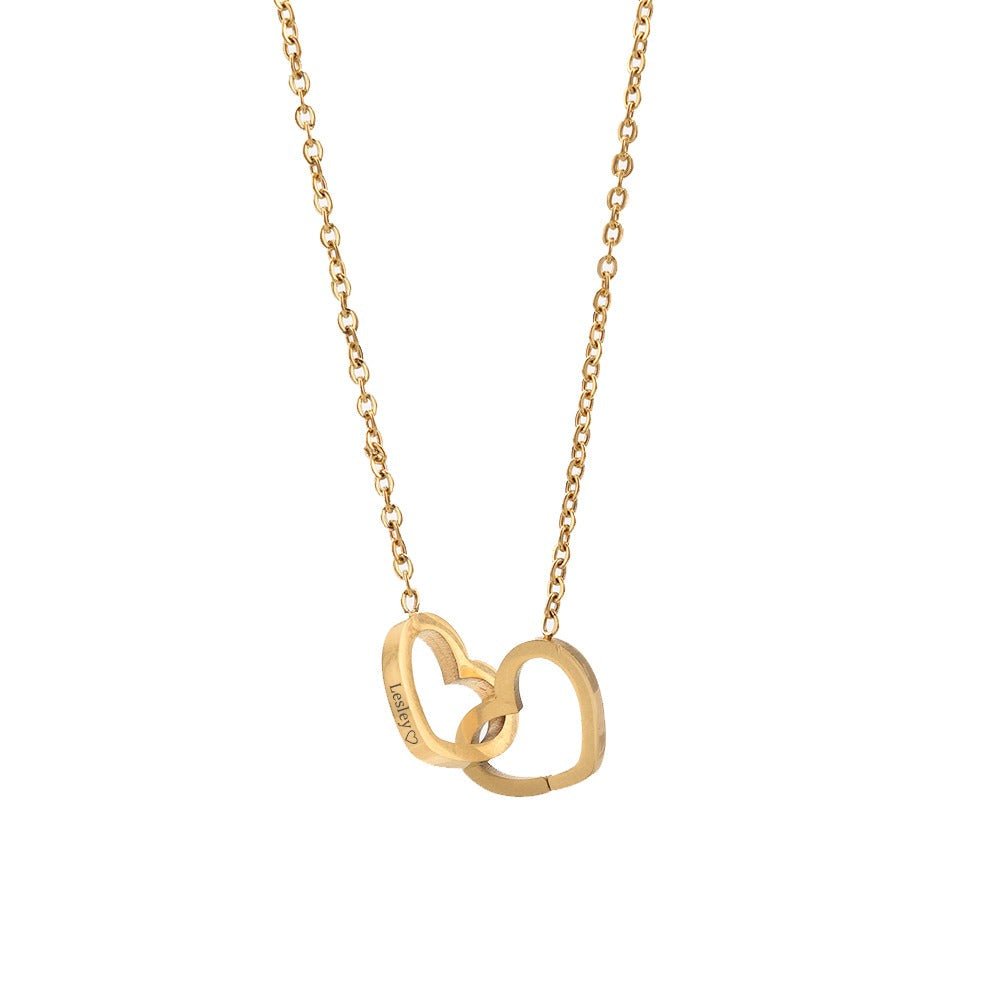 Amora Shine | Engraved Necklace | Heart Shaped