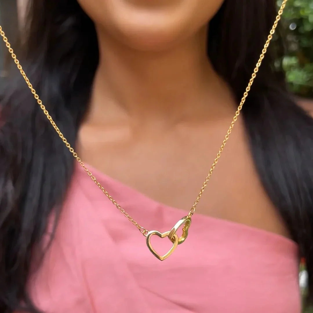 Amora Shine | Engraved Necklace | Heart Shaped