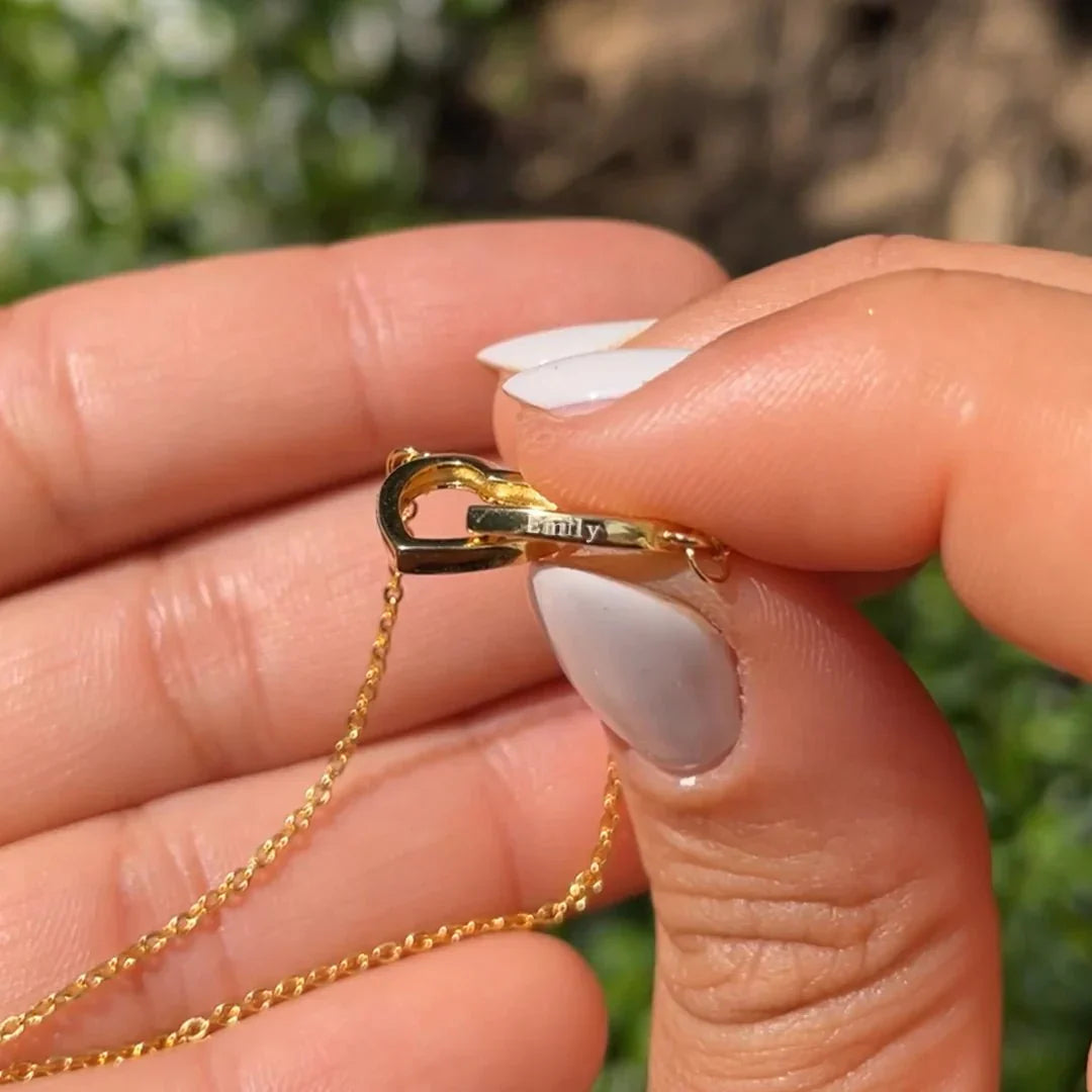 Amora Shine | Engraved Necklace | Heart Shaped