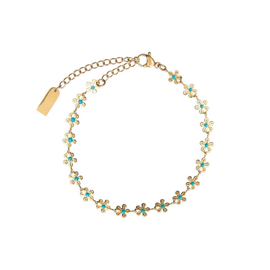 Serelina | Women's elegant zirconia bracelet | Gold