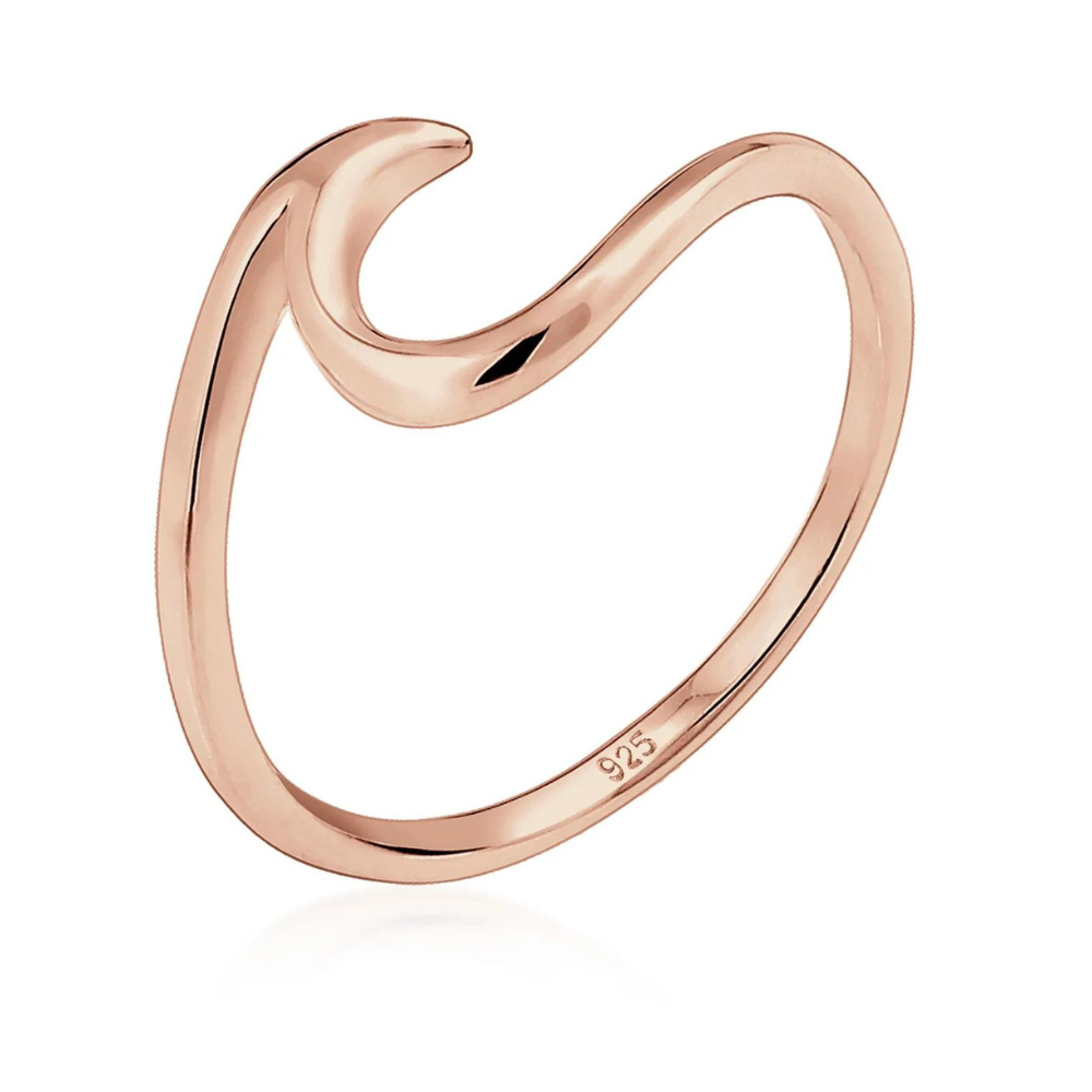 BlueImagination | Ring | Elegant Wave-shaped Design