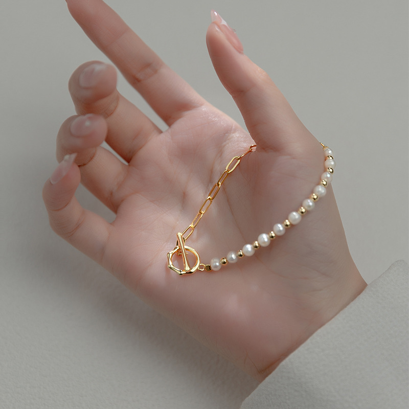 Lumina Grace | Pearl Link Bracelet | Timeless Luxury