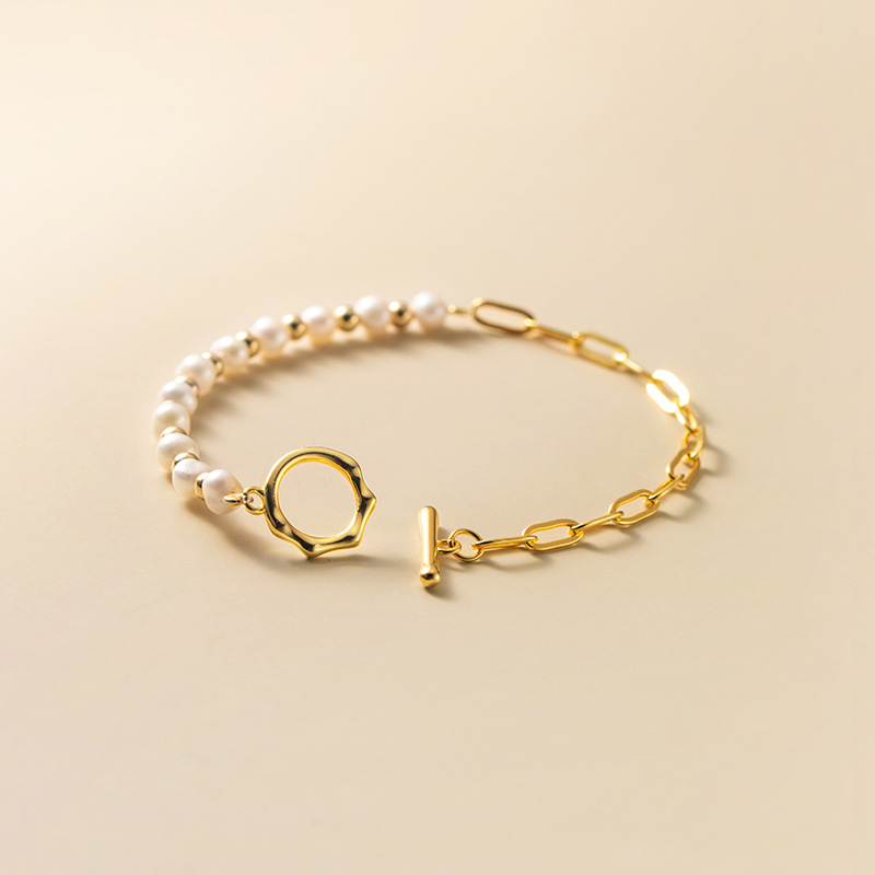 Lumina Grace | Pearl Link Bracelet | Timeless Luxury