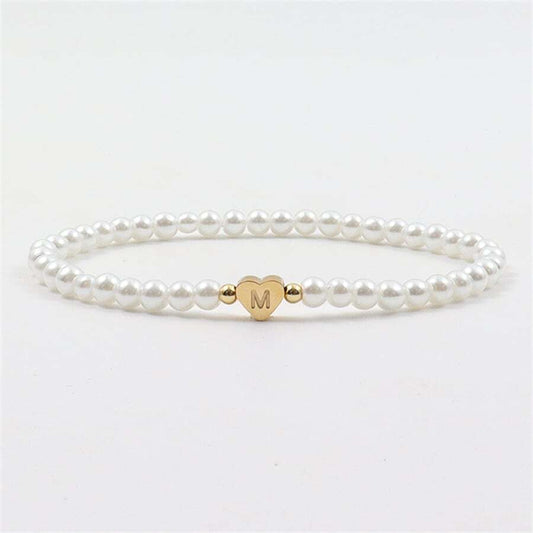 LuxeVerve Heart Bead Bracelet | Elegant | Meaningful