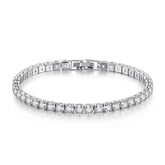 Lunessa | Women's tennis bracelet with zirconia charm | Silver