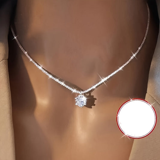 Serelina | Women's Luxury Promise Necklace | Silver