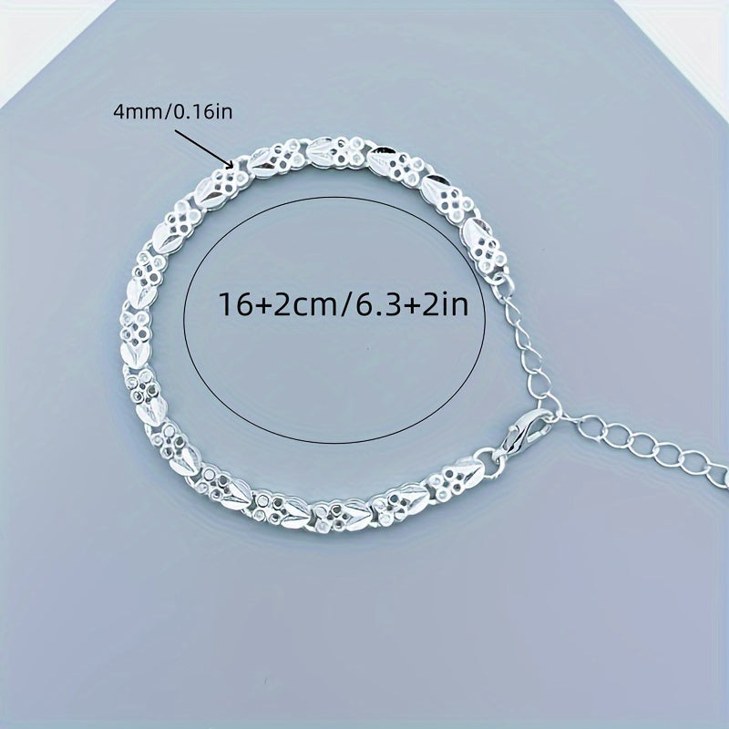 Avenya | Women's refined clover bracelet | Silver