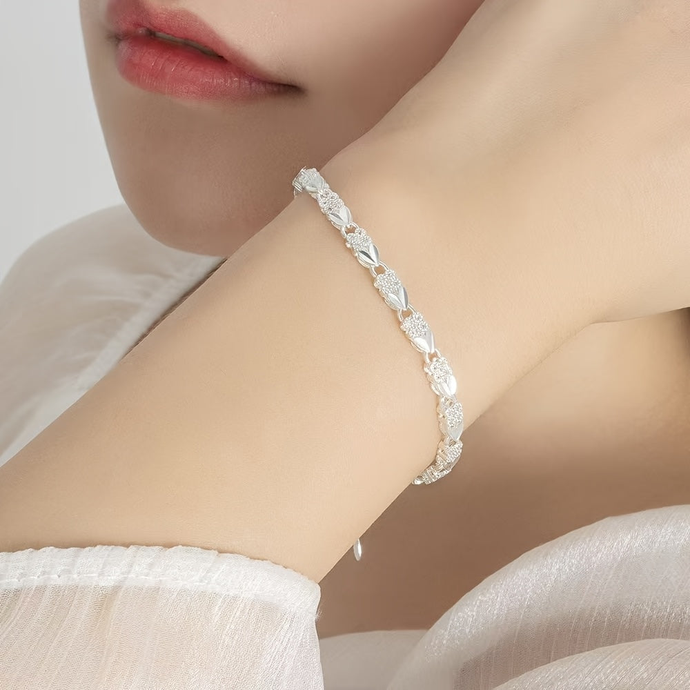 Avenya | Women's refined clover bracelet | Silver