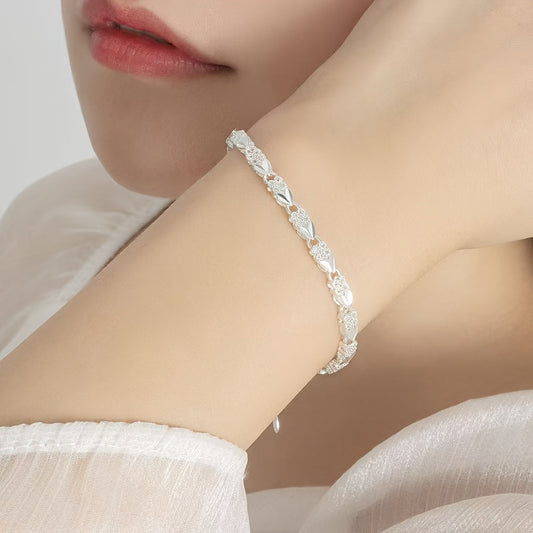 Avenya | Women's refined clover bracelet | Silver