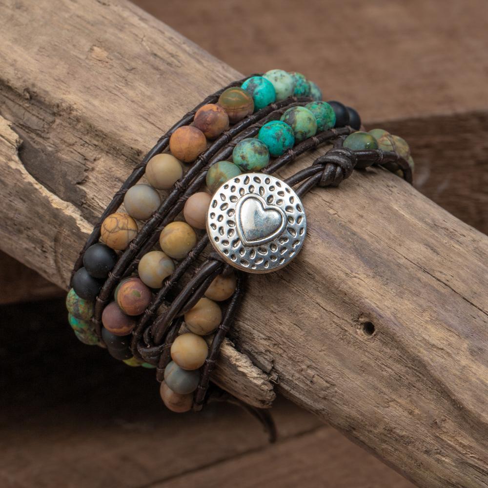 Aureova | Women's Spiritual Wrap Bracelet | Silver
