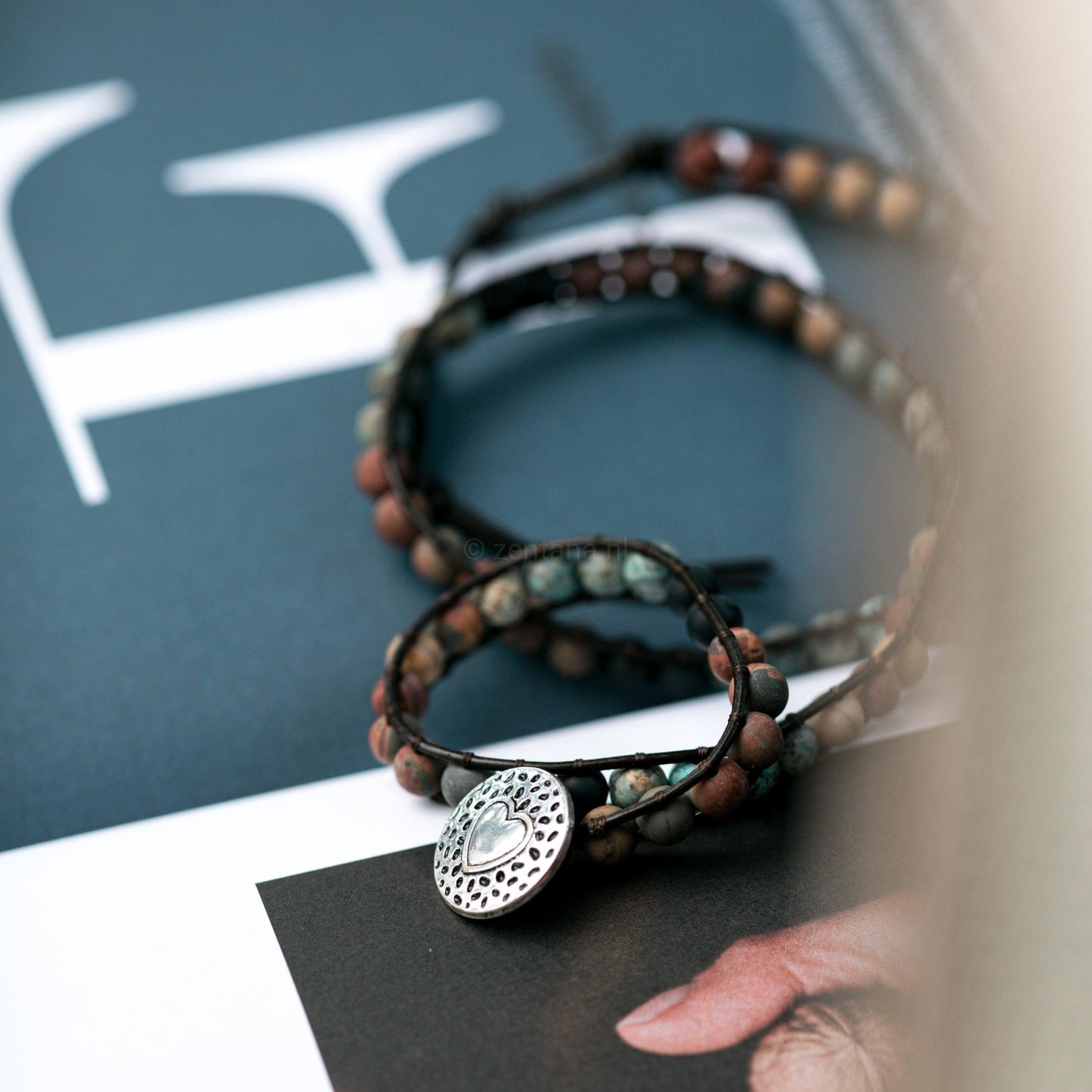 Aureova | Women's Spiritual Wrap Bracelet | Silver