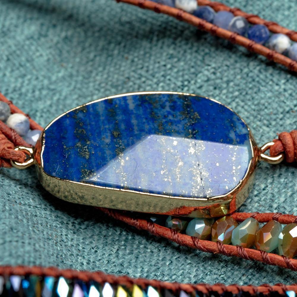 Lunavera | Women's Spiritual Wrap Bracelet | Blue