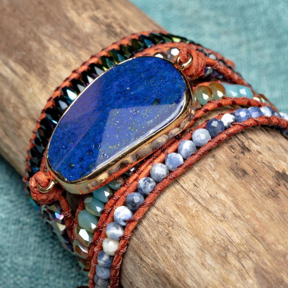 Lunavera | Women's Spiritual Wrap Bracelet | Blue