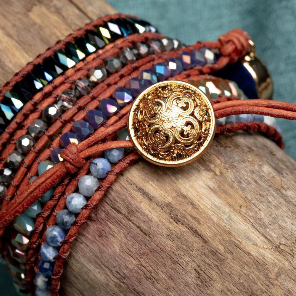 Lunavera | Women's Spiritual Wrap Bracelet | Blue