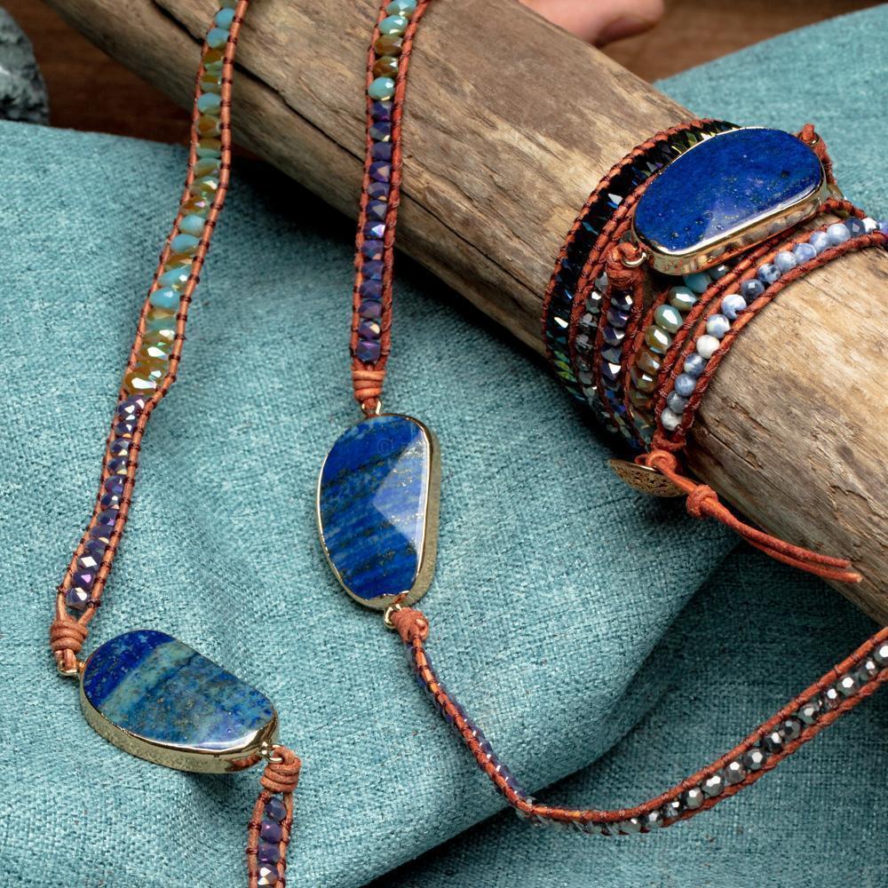 Lunavera | Women's Spiritual Wrap Bracelet | Blue