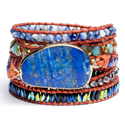 Lunavera | Women's Spiritual Wrap Bracelet | Blue