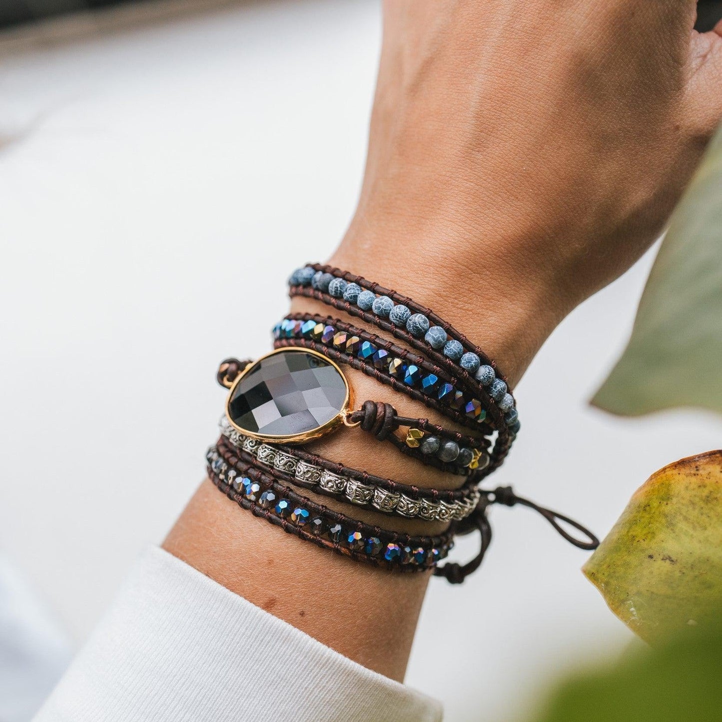 Obseron | Unisex Power Wrap Bracelet | Black