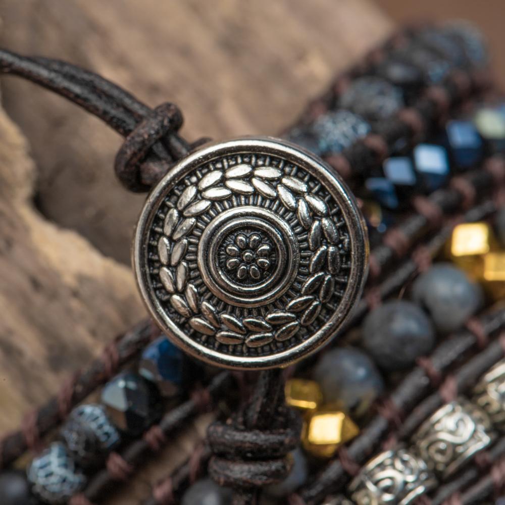 Obseron | Unisex Power Wrap Bracelet | Black
