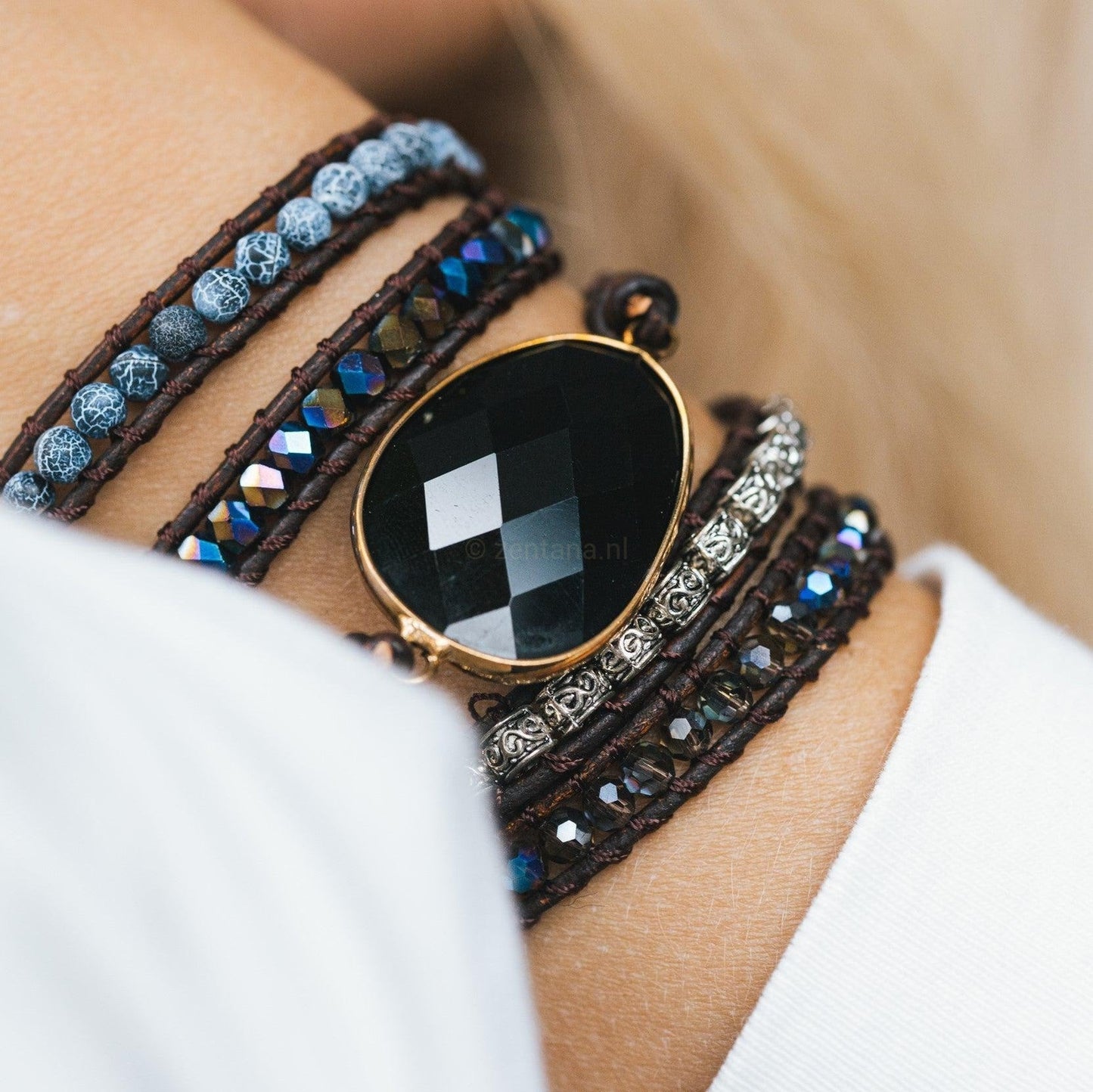Obseron | Unisex Power Wrap Bracelet | Black
