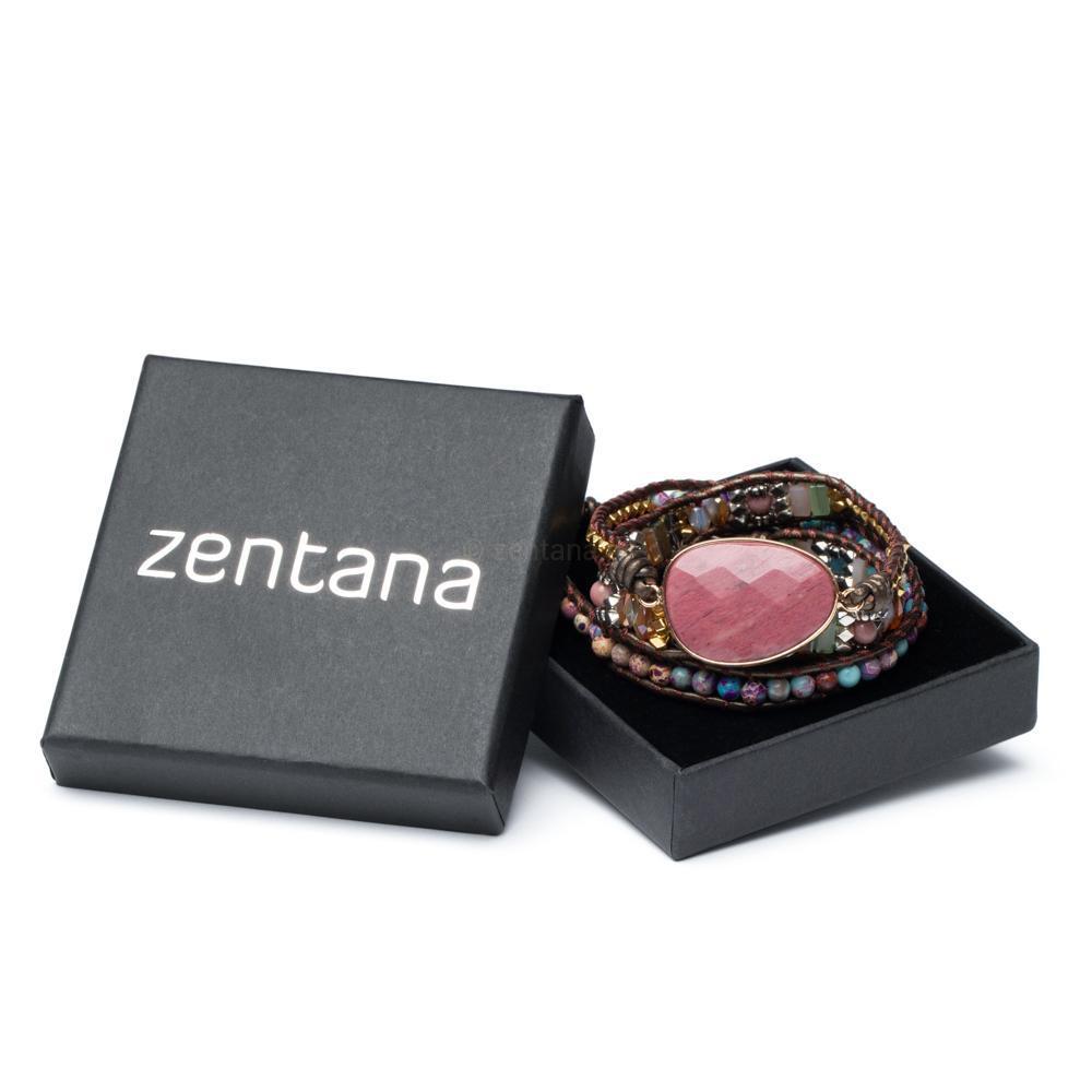 Rhodara | Women's Healing Wrap Bracelet | Red